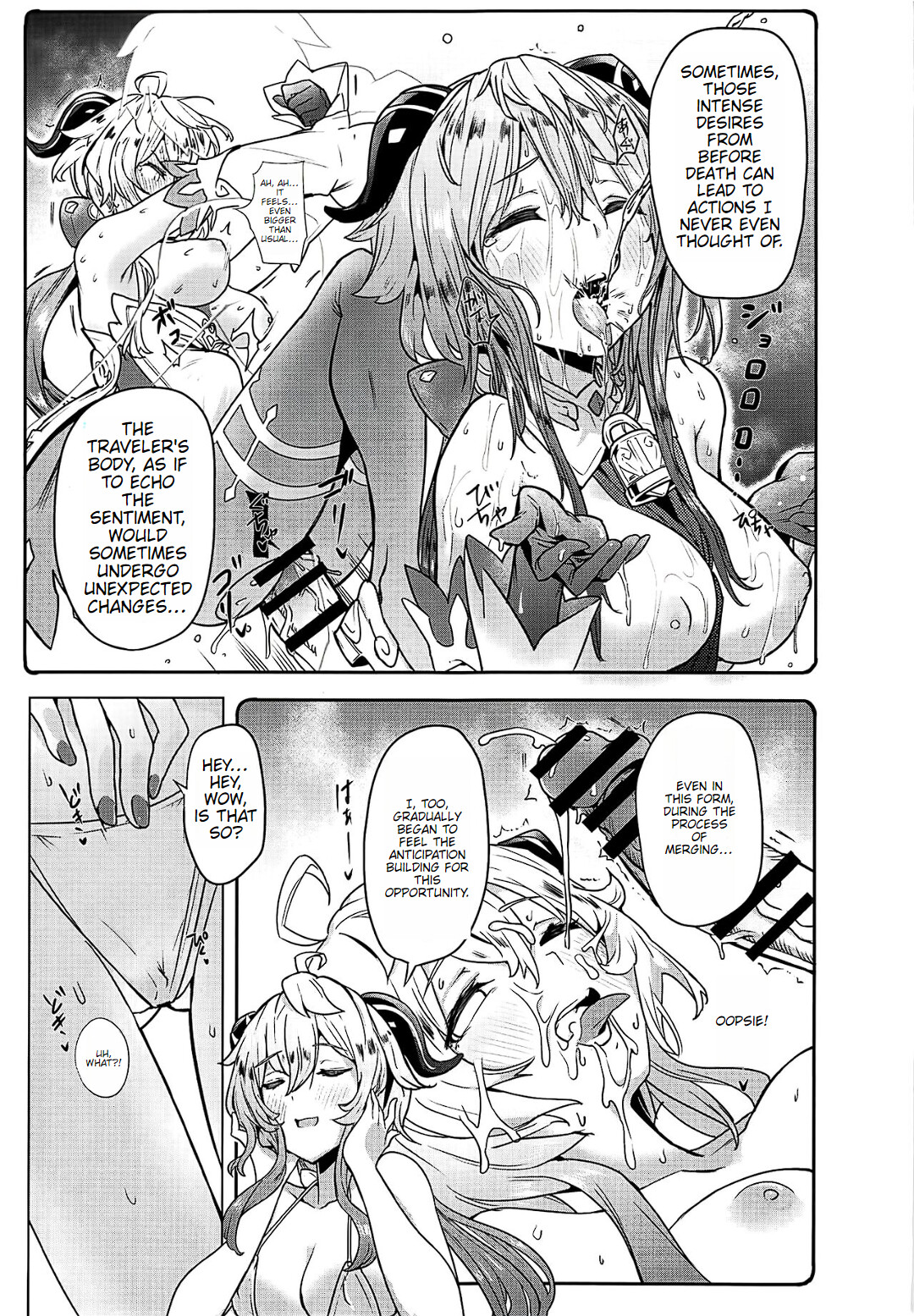 Hentai Manga Comic-Ganyu Working Overtime 2-Read-5